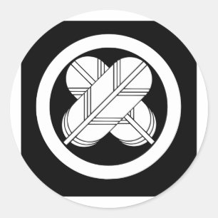 Maru chigai taka, Japan Runder Aufkleber