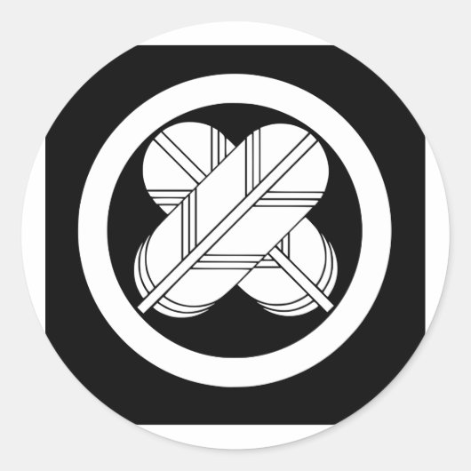 Maru chigai taka, Japan Runder Aufkleber (Vorderseite)