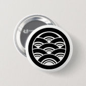 Maru ni Seigaiha Button (Vorne & Hinten)