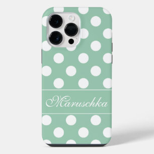 Maruschka - Ihr Individuelle Name, große Polka-Pun iPhone 14 Pro Max Hülle