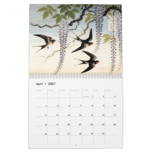 Maruyama Okyo-inspirierter japanischer Kunstkalend Kalender