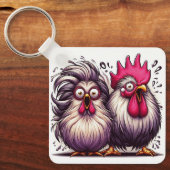 "Marv & Mary Silkie" Duo Aluminum Keychain Schlüsselanhänger (Vorderseite)