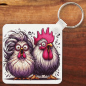 "Marv & Mary Silkie" Duo Aluminum Keychain Schlüsselanhänger (Rückseite)