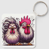 "Marv & Mary Silkie" Duo Aluminum Keychain Schlüsselanhänger (Rückseite)