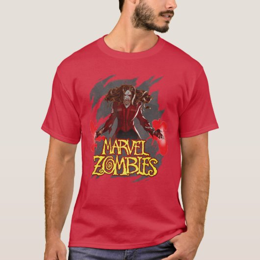 Marvel Animation Marvel Zombies Zombie Scarlet Wit T-Shirt (Vorderseite)