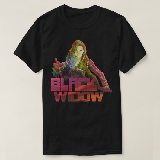 Marvel Black Widow Stacked Portrait Logo Pullover (Design vorne)