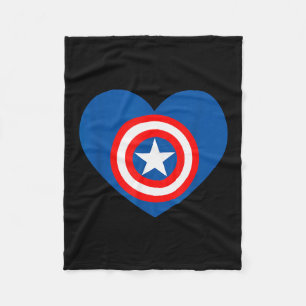 Marvel Captain America Avengers Herz Liebe Valenti Fleecedecke