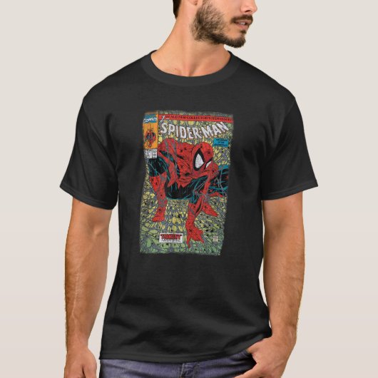 Marvel Comic Retro Classic Spider Man Torment Dis T-Shirt (Vorderseite)