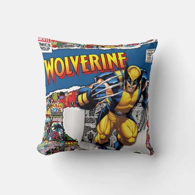 Marvel Comics Wolverine Wurfkissen Kissen (Vorderseite)
