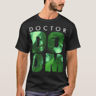 Marvel Doctor Doom große gestapelte Portrait Fill T-Shirt
