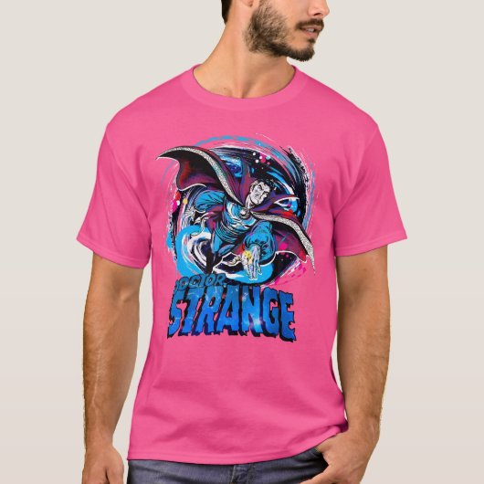 Marvel Doctor Strange Classic Retro Magic Warp Log T-Shirt (Vorderseite)
