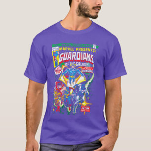Marvel Guardians of the Galay Retro-Comic-Cover gi T-Shirt
