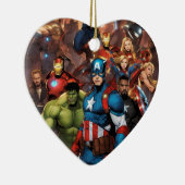Marvel Heart Keramik Ornament (Rechts)