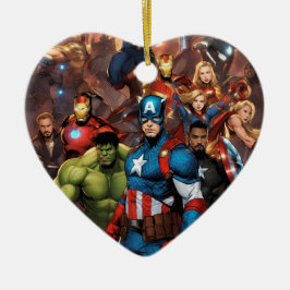 Marvel Heart Keramik Ornament