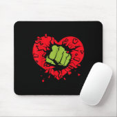 Marvel Hulk Smash Herz Valentinstag Mousepad (Mit Mouse)