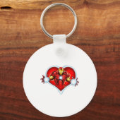 Marvel Iron Man Heart Blaster Glow Valentine Graph Schlüsselanhänger (Vorderseite)