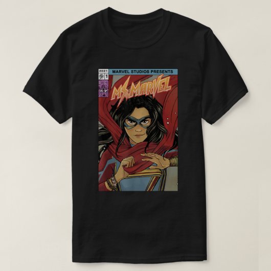 Marvel Kamala Khan Comic Cover T-Shirt (Design vorne)