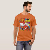 Marvel Sketch retro T-Shirt (Vorne ganz)