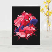 Marvel Spider-man Hearts Valentinstag  Karte (Gelbe Blume)