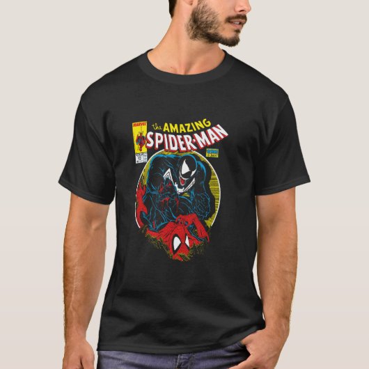 Marvel Spider-Man VS Venom Bloody Battle Comic Cov T-Shirt (Vorderseite)