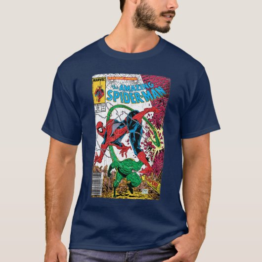 Marvel SpiderMan Klassische Retro-Comic Scorpion C T-Shirt (Vorderseite)