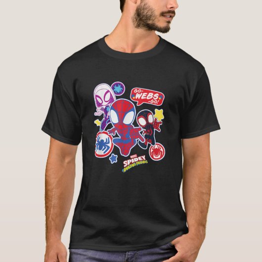 Marvel Spidey und seine Phantastischen Freunde Tea T-Shirt (Vorderseite)