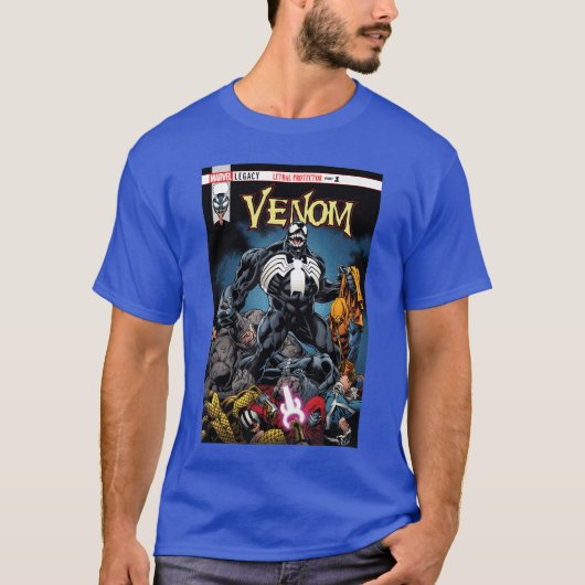 Marvel Venom Lethal Pileup Comic Cover friend T-Shirt (Vorderseite)