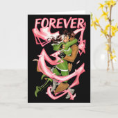 Marvel X-men Rogue und Gambit Forever Kiss Valenti Karte (Gelbe Blume)