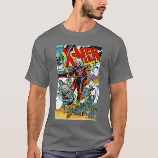 Marvel XMen Magnetoriumphant Retro Comic Cover vin T-Shirt (Vorderseite)