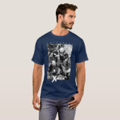 Marvel XMen Wolverine Schwarz Weiß Comic Panel kos T-Shirt (Vorne ganz)