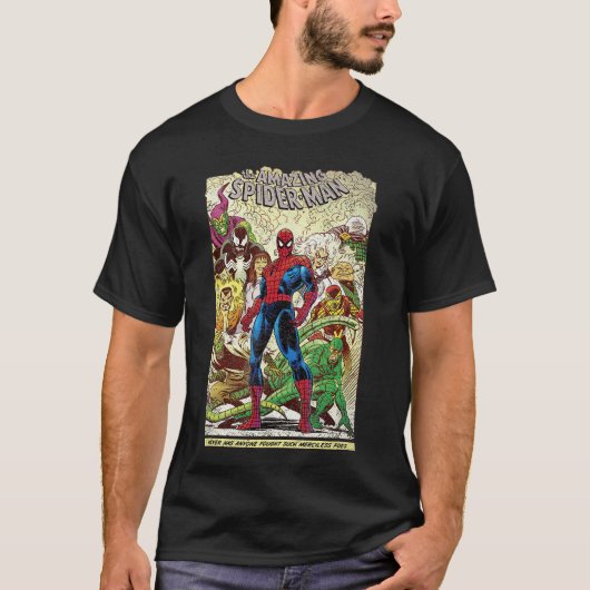 Marvelhe Amazing SpiderMan Comic lustig T-Shirt (Vorderseite)