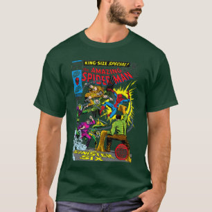 Marvelhe Amazing SpiderMan Retro-Comic-Cover Weiß T-Shirt