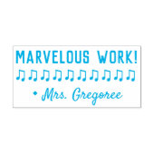 "MARVELOUS ARBEIT!" Bestätigung Rubber-Briefmarke Permastempel (Design)