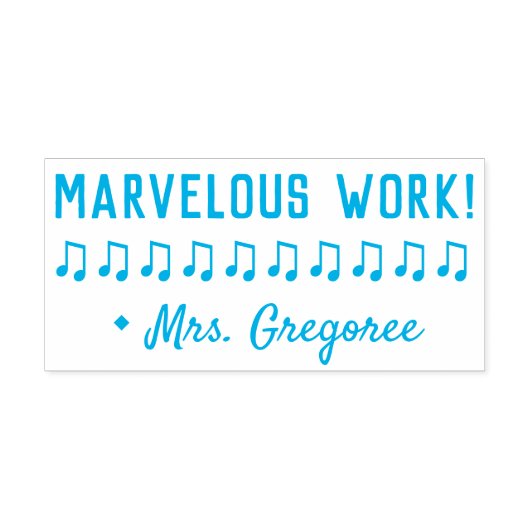 "MARVELOUS ARBEIT!" Bestätigung Rubber-Briefmarke Permastempel (Design)