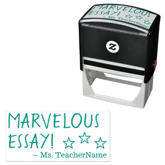 "MARVELOUS ESSAY!" Instructor Rubber Briefmarke Permastempel (Beispiel)
