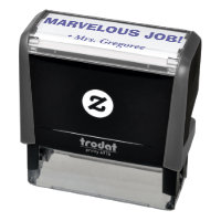 "MARVELOUS JOB!" Bestätigung Rubber-Briefmarke