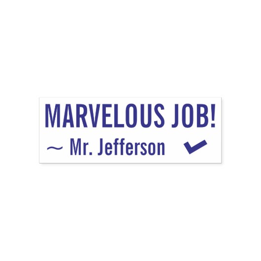 "MARVELOUS JOB!" Bestätigung Rubber-Briefmarke Permastempel (Design)