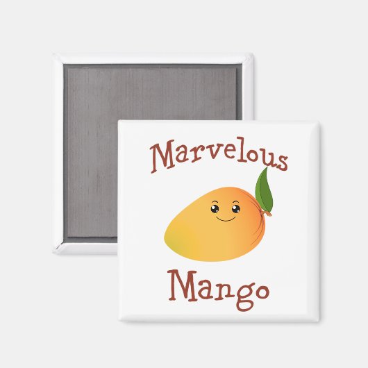 Marvelous Mango Magnet (Vorderseite/Rückseite)