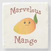 Marvelous Mango Steinuntersetzer (Vorderseite)