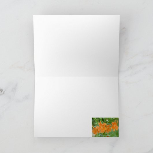 Marvelous Mimulus Notecard Karte (Innenseite)