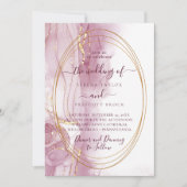 Marvelous Minimal Calligraphy Wedding Einladung (Vorderseite)