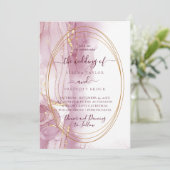 Marvelous Minimal Calligraphy Wedding Einladung (Stehend Vorderseite)