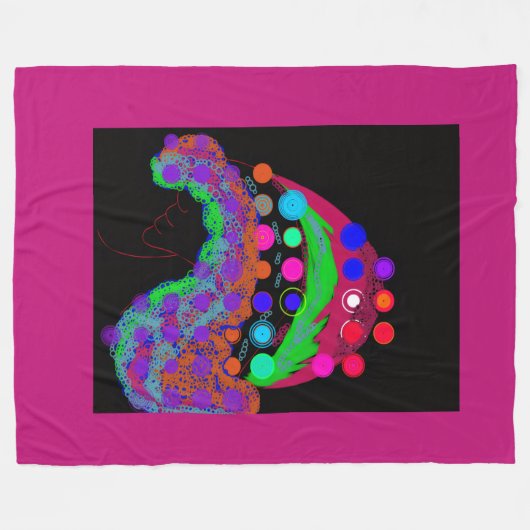 Marvelous Miss Funny Girl Fleecedecke (Vorderseite (Horizontal))