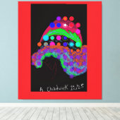 Marvelous Miss Funny Girl Stretched Canvas Print Leinwanddruck (Insitu (Holzboden))