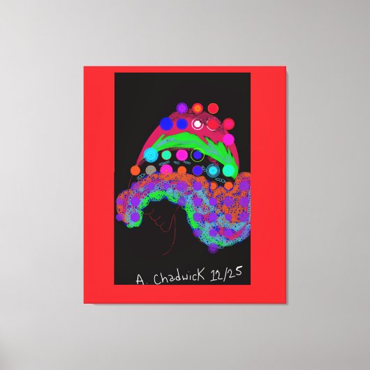 Marvelous Miss Funny Girl Stretched Canvas Print Leinwanddruck (Vorderseite)