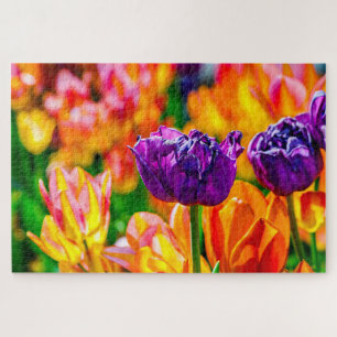 Marvelous Tulip Flowers Wir haben werbe Puzzle