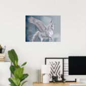 Marvelous White Pegasus Poster (Heimbüro)