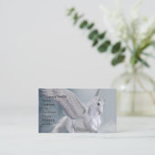 Marvelous White Pegasus Visitenkarte (Stehend Vorderseite)