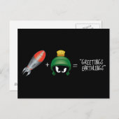 MARVIN DER MARTIAN™ Emoji-Gleichung Postkarte (Vorne/Hinten)