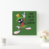 MARVIN DER MARTIAN™-Proklamation Quadratische Wanduhr (Zuhause)